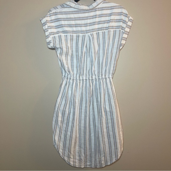 Japna Blue and White Striped Mini Dress - Picture 5 of 8